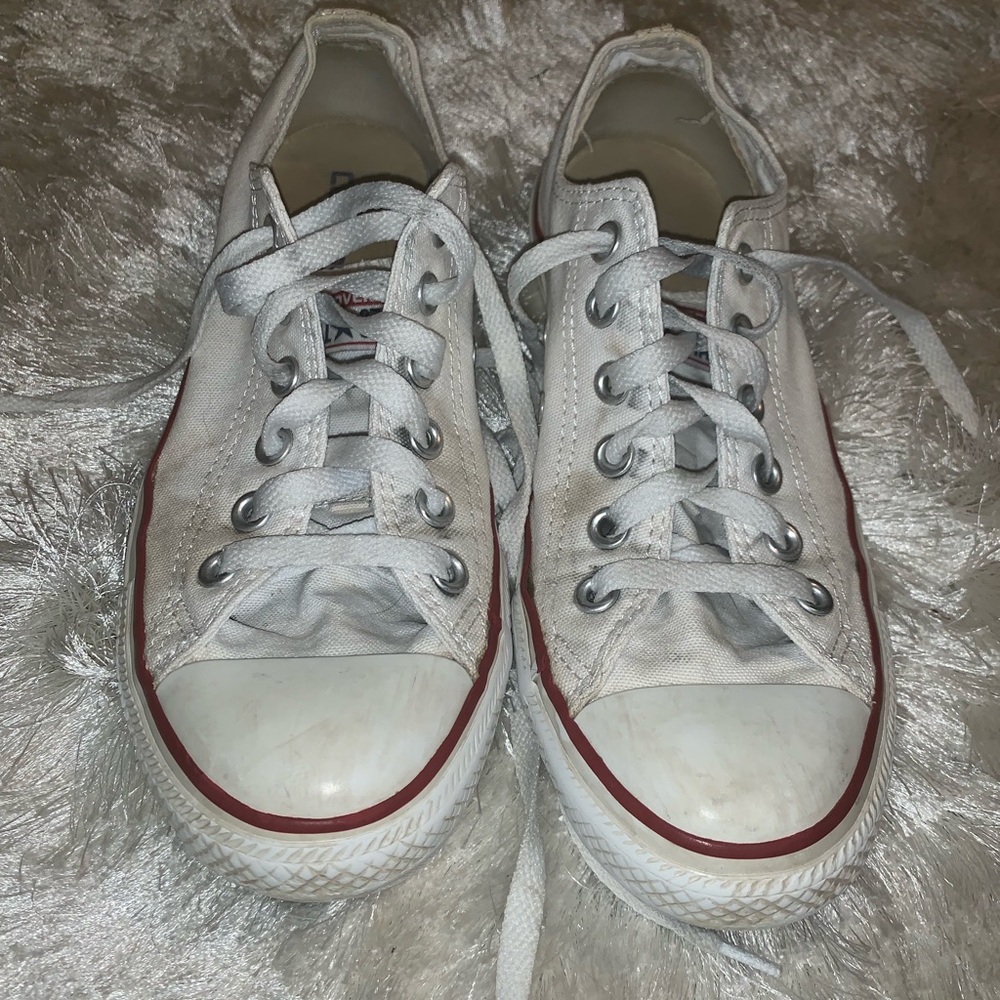 White low top converse
